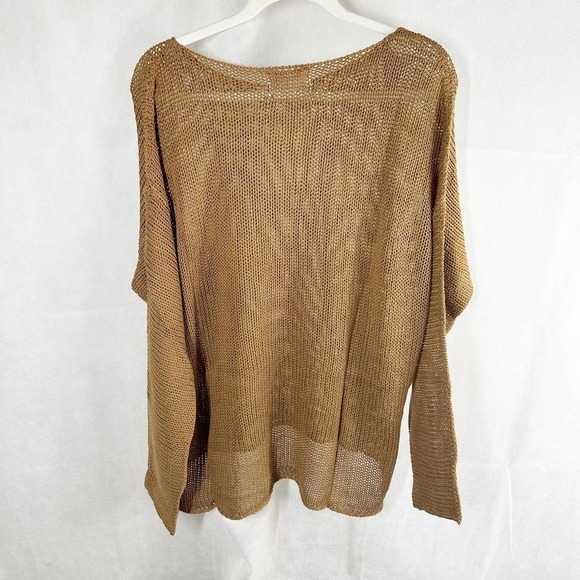 One Teaspoon Luxe Wide French Knit Top Tan Size Medium - Picture 3 of 8